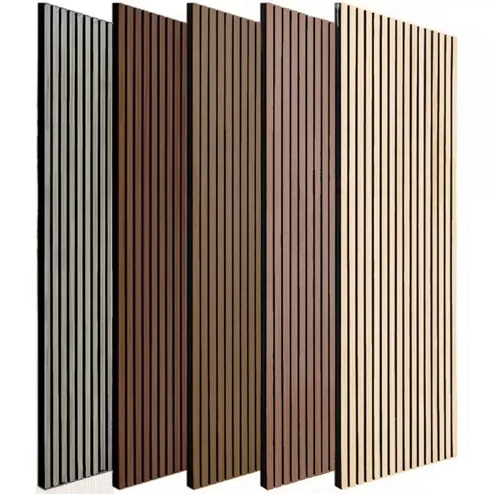 Stylish Wood Slat Acoustic Panels for Soundproofing Spaces