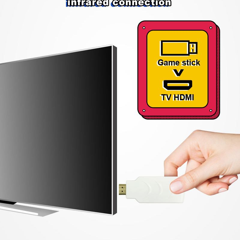 Мини-игровая консоль для TV с беспроводными джойстиками