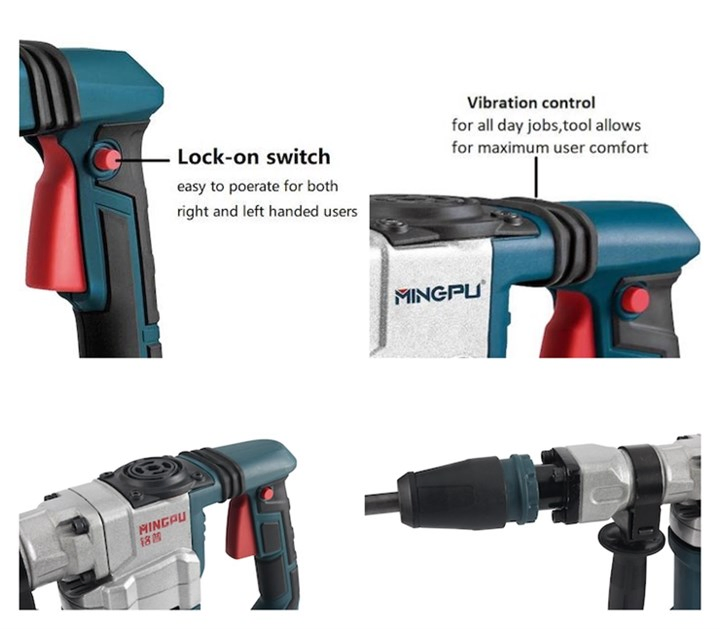 Отбойный молоток электрический 1200W SDS Max для бетона