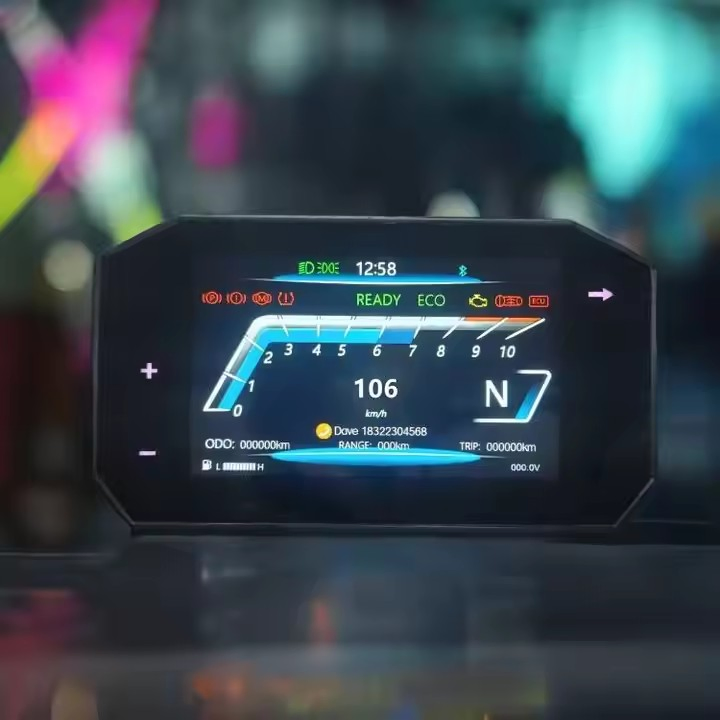 Сенсорный спидометр-навигатор для мотоцикла и электровелосипеда