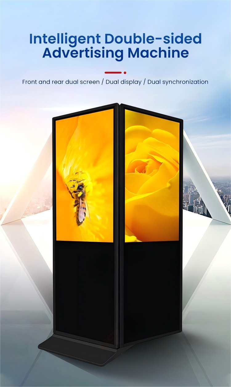 Двусторонний напольный дисплей Digital Signage Totem 43-75 дюймов