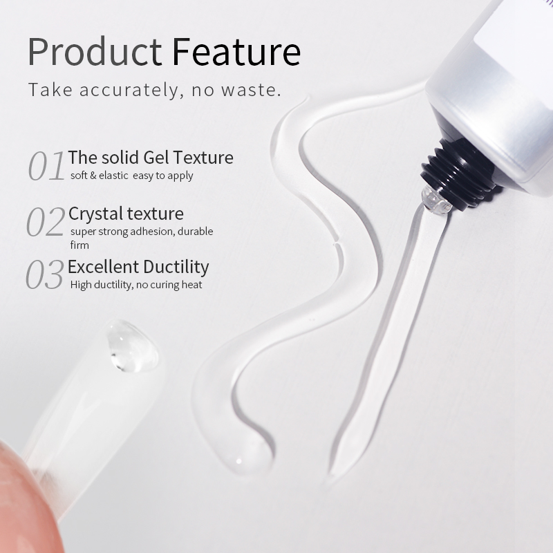 R S Nail OEM ODM 30g Press on Nail Gel Tips Glue UV Gel Polish Nail Extension Adhesive Diamond Gel Nail Glue for Nail Art Salon