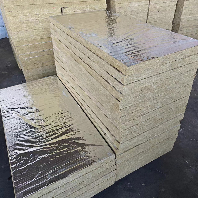 External Wall Thermal Insulation Soundproof Rock Wool Board with Aluminium Foil