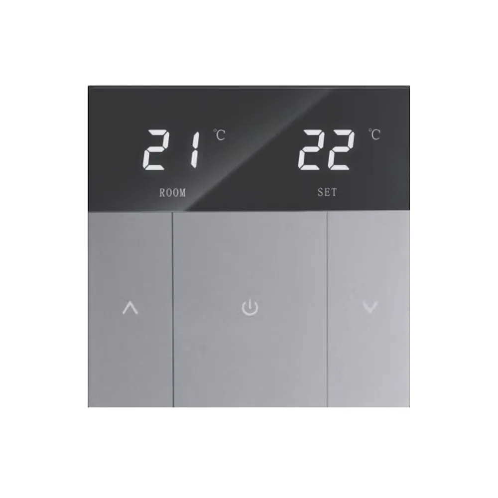 Smart Indoor Hydronic Heating Thermostat with Touch Screen Control Panel Hotel Use