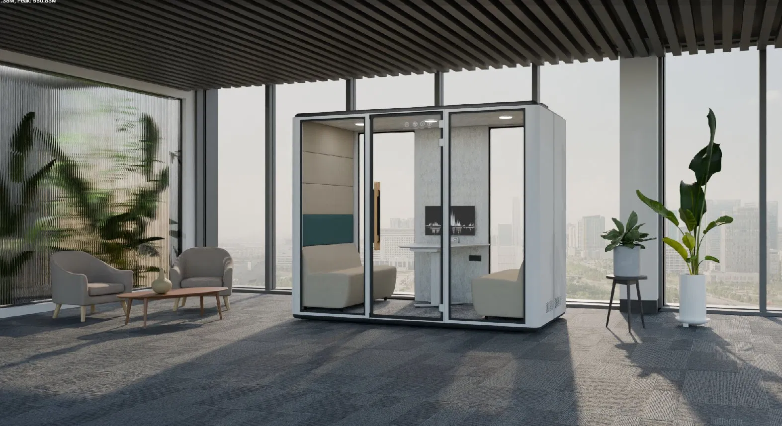 New Design Isolation Silent Removable Office Pods for Office Soundproof Booth