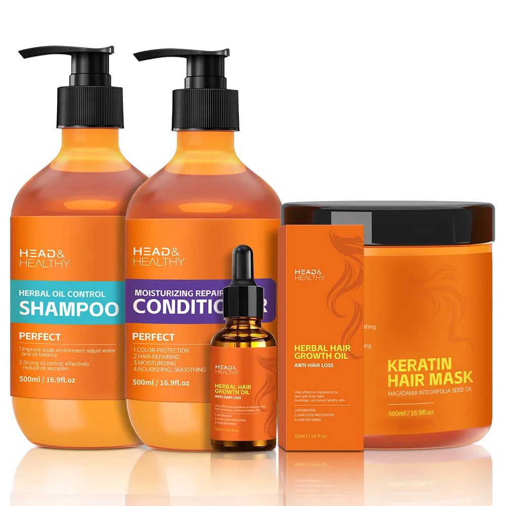 Ginger Extract Anti-Hair Loss Set: Shampoo, Conditioner, Private Label Men's