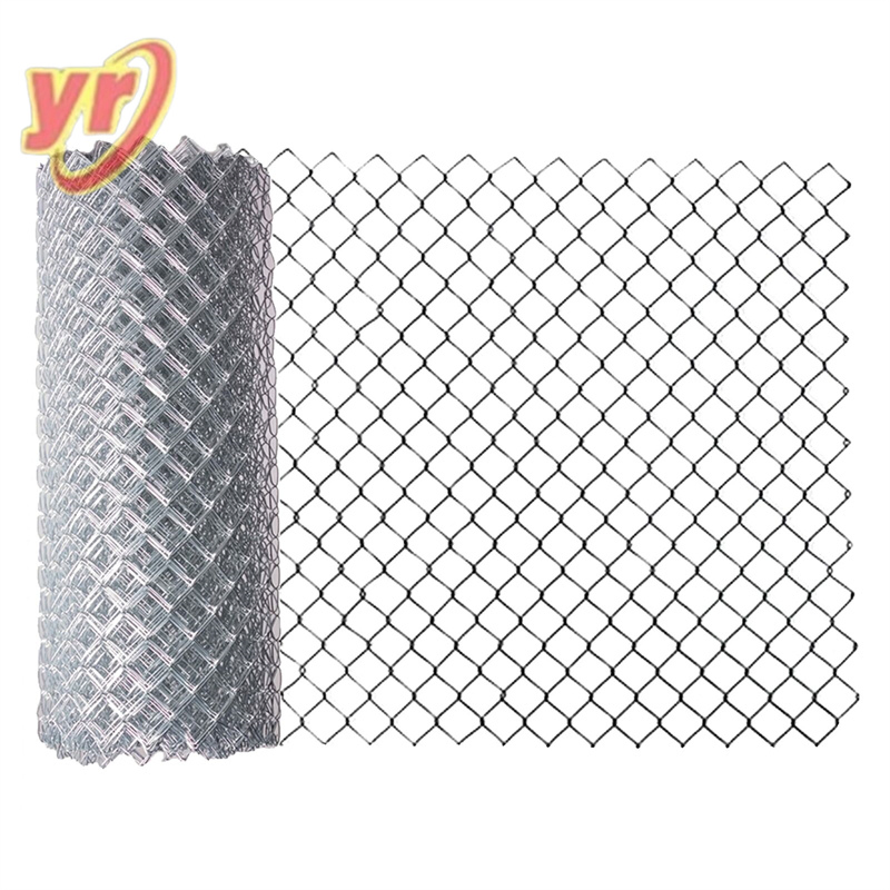 Most Economical Diamond Chain Link Road Fence in Galvanized or PVC Wire