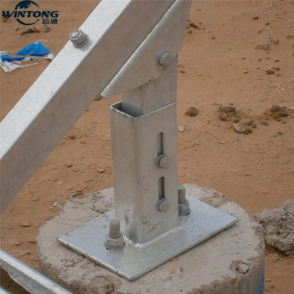 Solar Photovoltaic Accessory Base/Support Connector Photovoltaic Steel Base