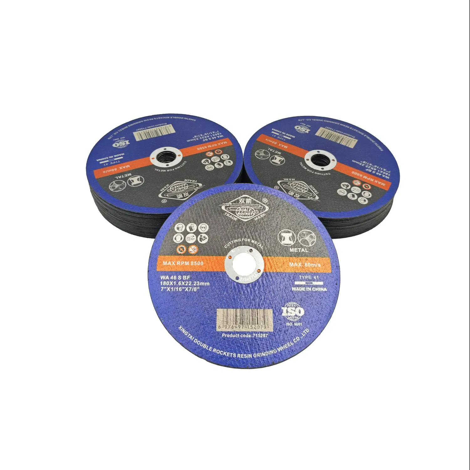 7 Inch 180mm 230mm 150mm High-Performance Abrasive Reinforced Grinding Cut off Wheel Cutting Disc for Metal Steel Inox