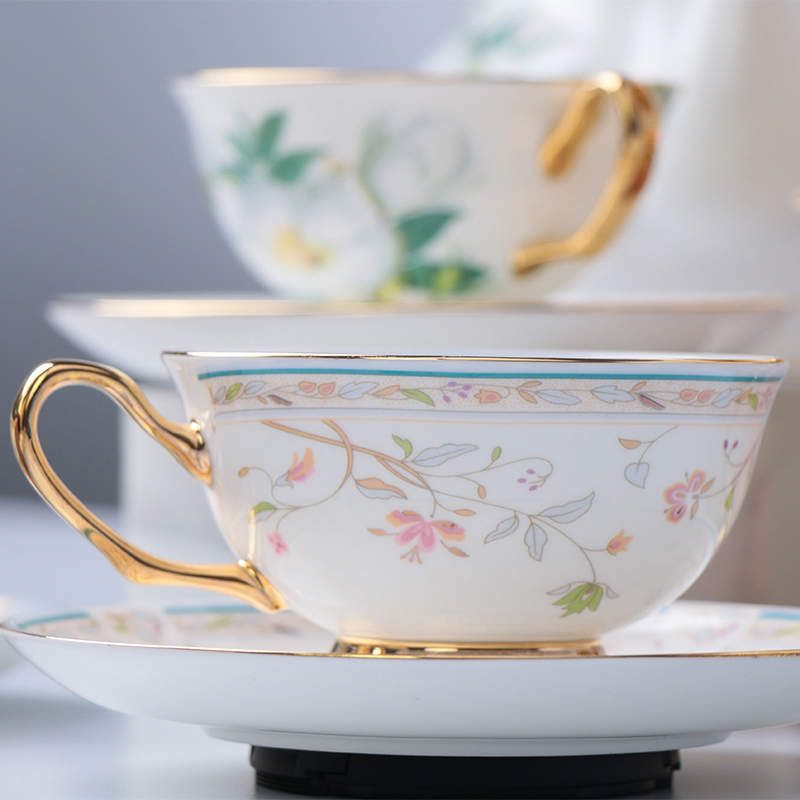 Bone China Tea Cup Coffee Cup Set with Saucer