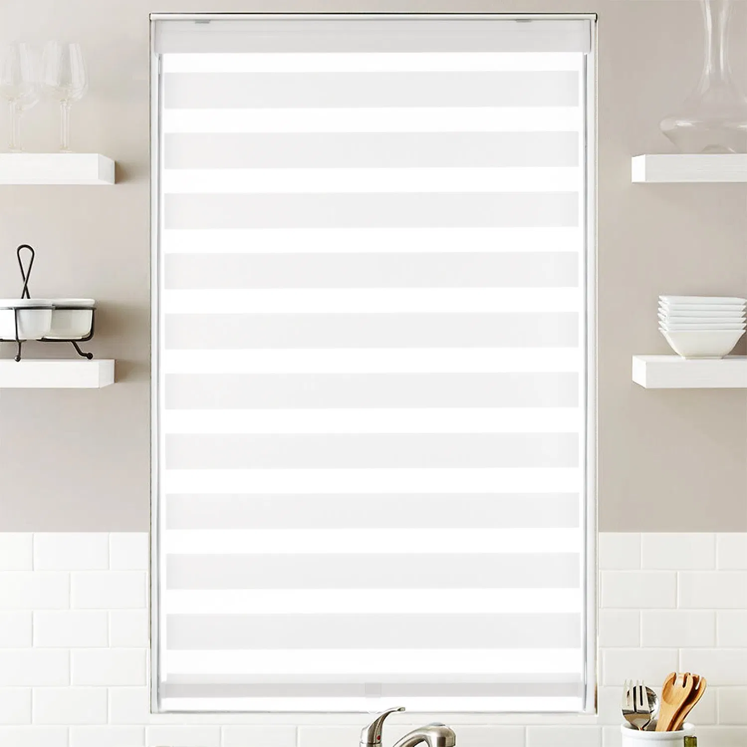 Sisheng Cordless Zebra Blinds by Great Quality Made of Modernization Polyester G02