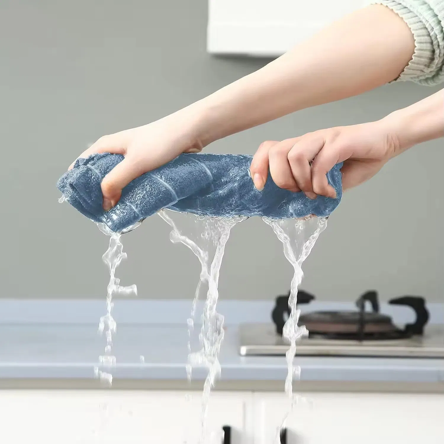 Premium Custom Logo Microfiber Kitchen Cleaning Towels