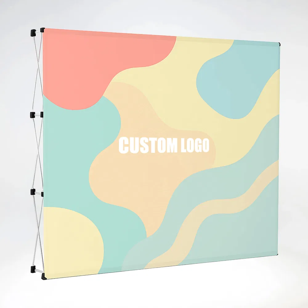 Lightweight Photo Backdrops Tension Aluminum Fabric Exhibition Advertising Wall Banner Stand