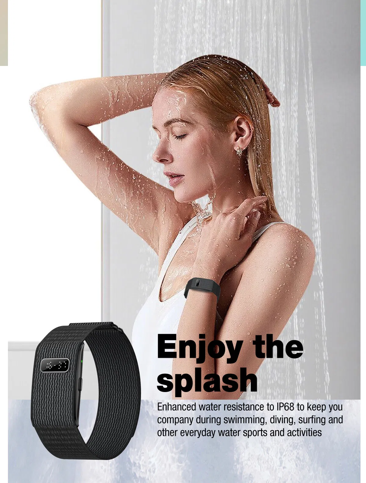 Умный браслет с измерением давления, пульса и SpO2