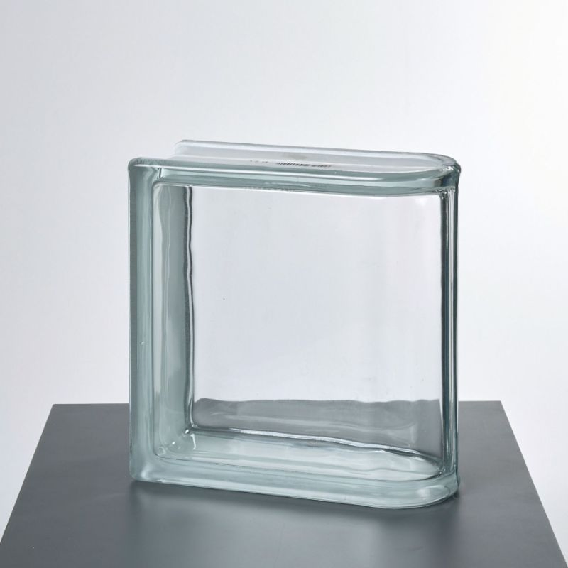 Special Corner Glass Brick Block Accessories for Elegant Home Decor 3D Laser Engraving Glass Block