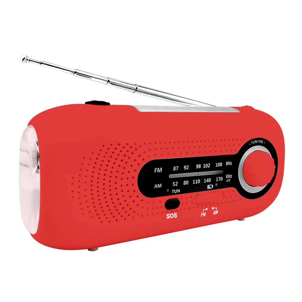 Factory OEM Emergency Weather Solar Energy Am/FM / Noaa Wb Weather Forecast Radio with Portable 2000mAh Power Bank