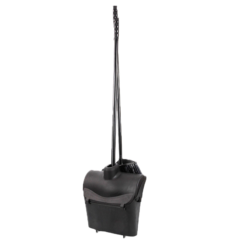 Heavy Duty PP Plastic Wind Resistant Upright Dustpan with Broom, Multi Colors