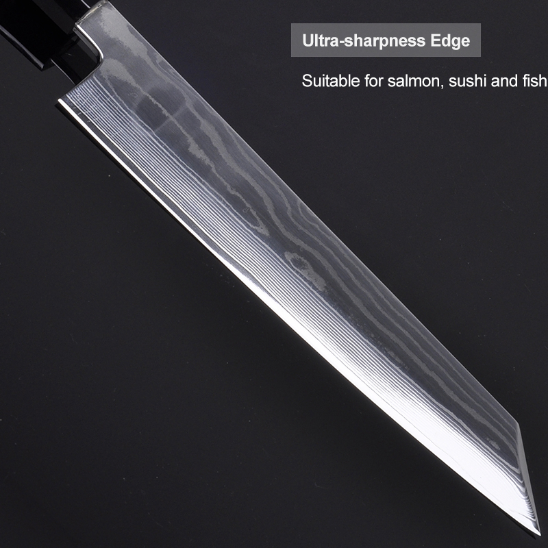 Kiritsuke Damascus Steel Knife with Japanese Style Handle