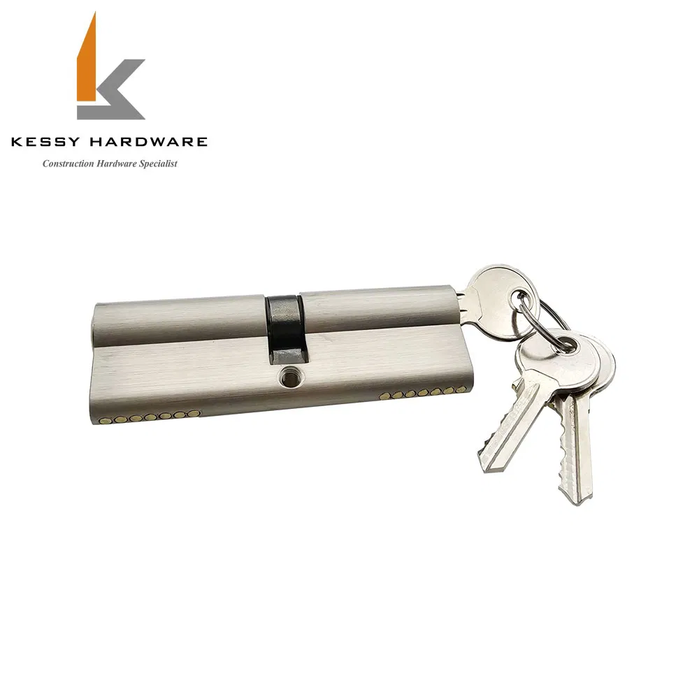 60mm Cylinder Sx60c Zinc Body Brass Core 3 Normal Iron Key Double Open Cylinder