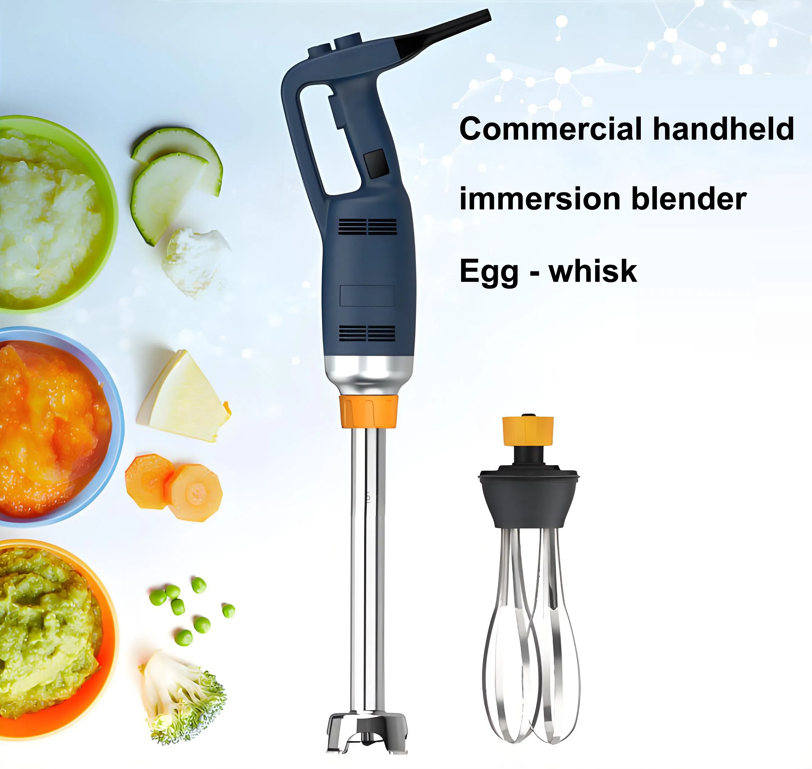 Egg Beater Egg-Whisk Handheld Commercial Immersion Blender Electric Egg Mixer