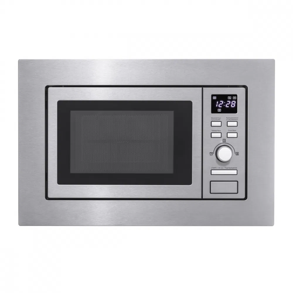 Integrated Microwave Oven 25L Touch Control Built in Microwave with Turntable Glass