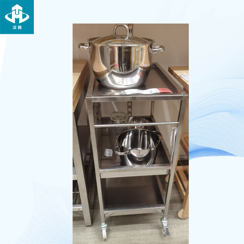 Металлическая полка для кухни из нержавеющей стали
