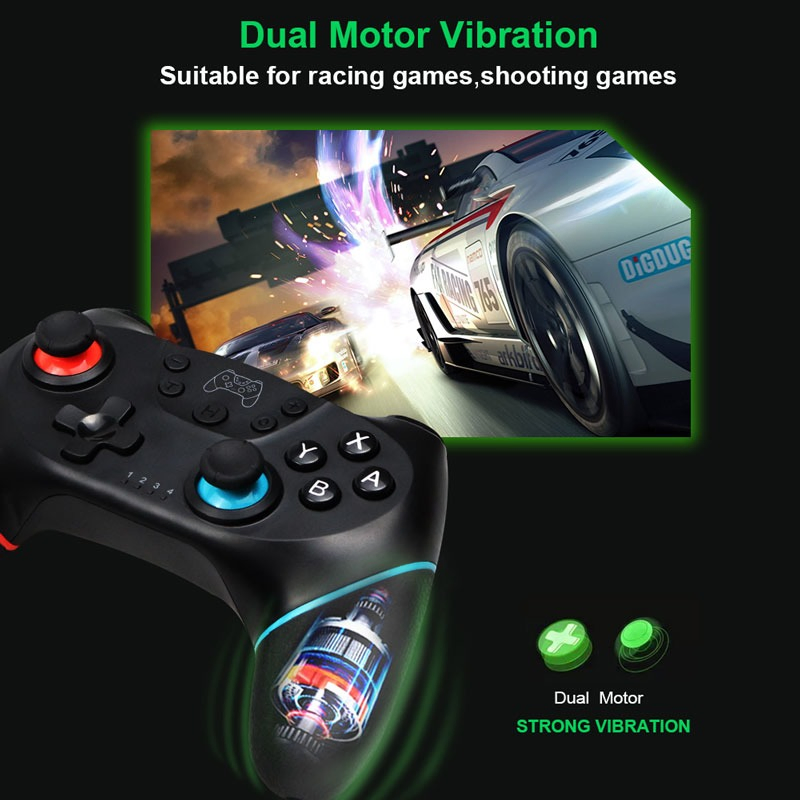 New Design 2.4GHz Wireless Joysticks Game Controllers Six-Axis Gyroscope Gaming Gamepad for Switch PRO