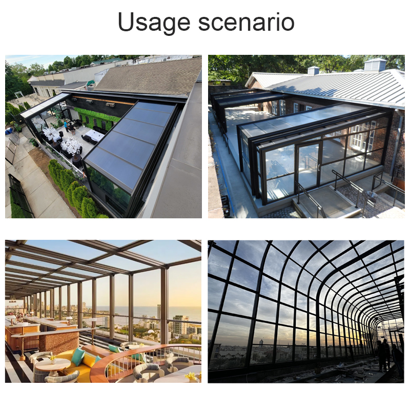 Premium Motorized Retractable Pool Screen Enclosure for Year-Round Use Mobile Sunroom