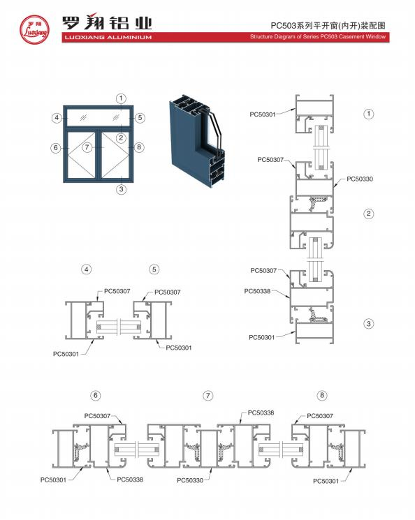 Euro Powder Coating Door Profile Manufacutrer Sliding Window Door Extrution Profiles