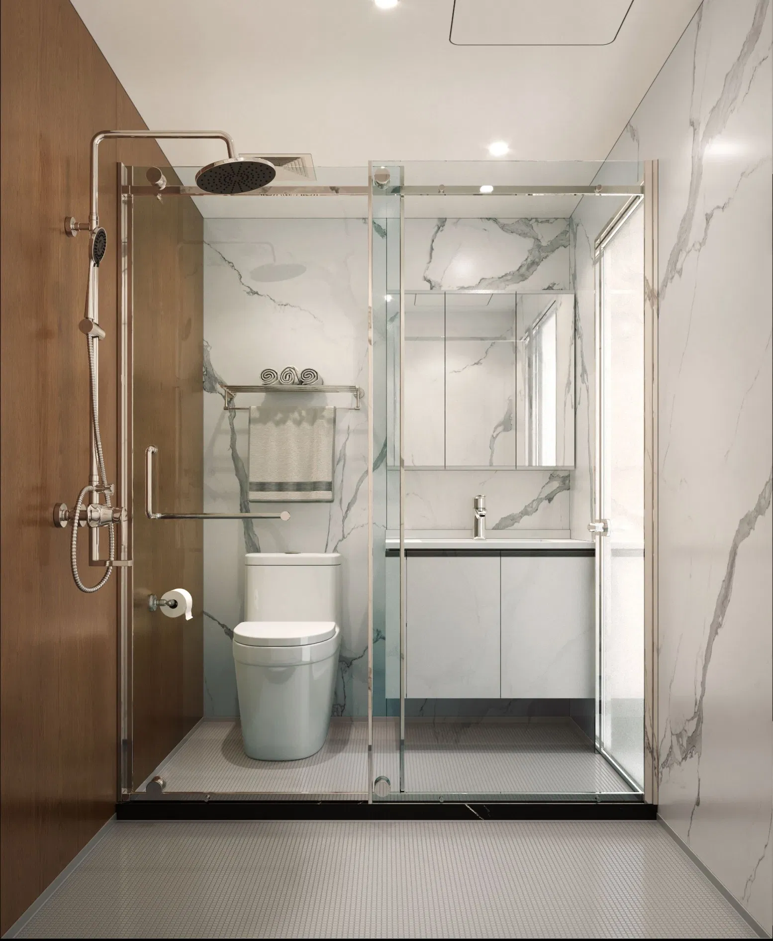 OEM & ODM Available One-Piece Factory Molding Stable Quality Complete Bathroom System Unit Bathroom Bathroom Pod