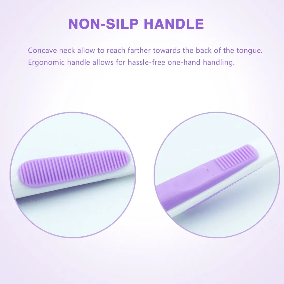 OEM Colorful Tongue Coating Cleaning Brush Plastic Tongue Cleaner Scraper