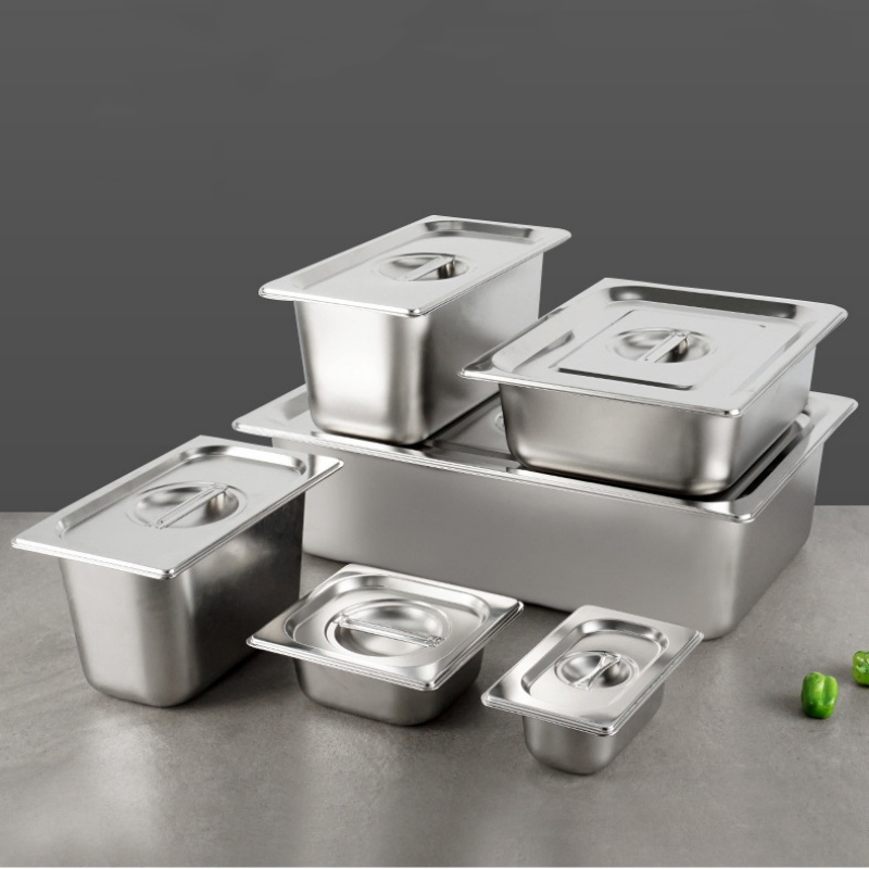 High Quality All Sizes China Food Warmer Buffet Stainless Steel Gn Pans Buffet Food Steaming Containers - China Food Warmer Buffet Pans and Gastronorm Pan