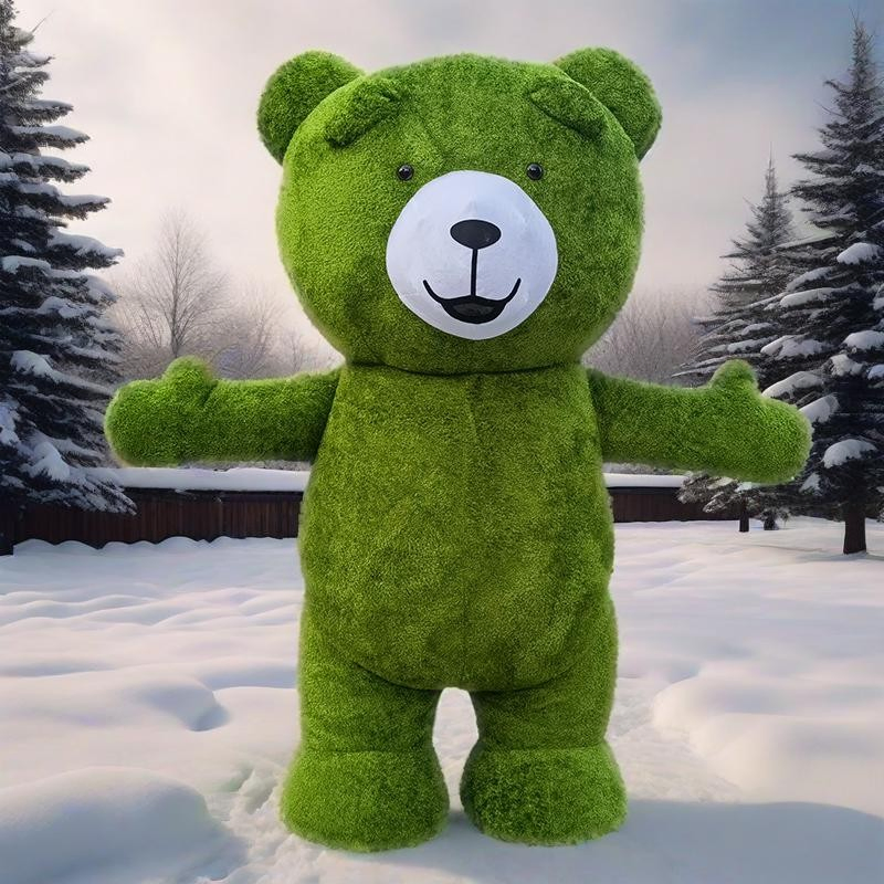 Teddy Bear Simulation Costume Inflatable Bear Walking Wearing Doll Costume