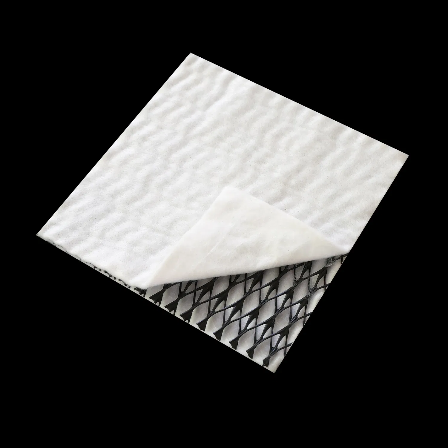 China Manufacturer HDPE 3D Drainage Geocomposite Drainage Geonet with Long Fiber Geotextile for Landfill Road Garden Drainage