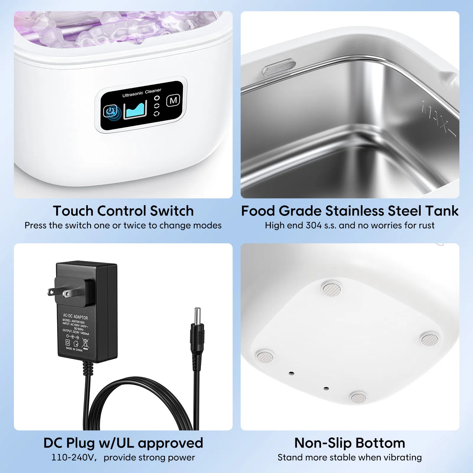 Invisible Braces Denture Holder Glasses Watch Ultrasonic Cleaner
