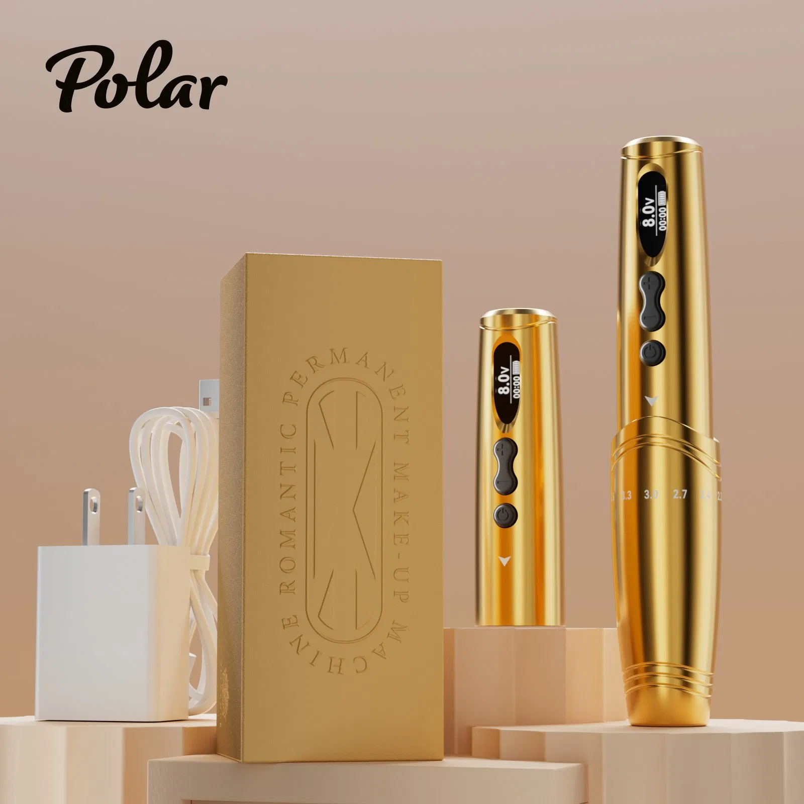 Digital Lip Pmu Machine Semi-Permanent Adjustable Stroke Eyebrow Tattoo Machine Tattoo Makeup Pen