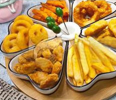 Stainless Steel Electric 2-Tank 2-Basket Potato Chips Tempura Chicken Fryer Machine
