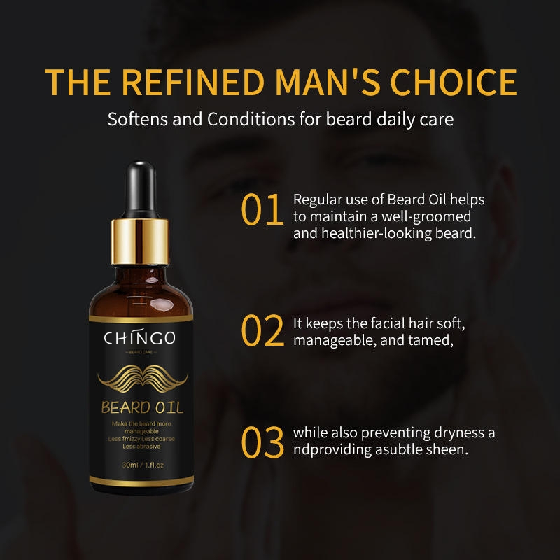 Beard Care Naturally Nourishing Moisturizing Prevents Itchy Beard Growth Oil