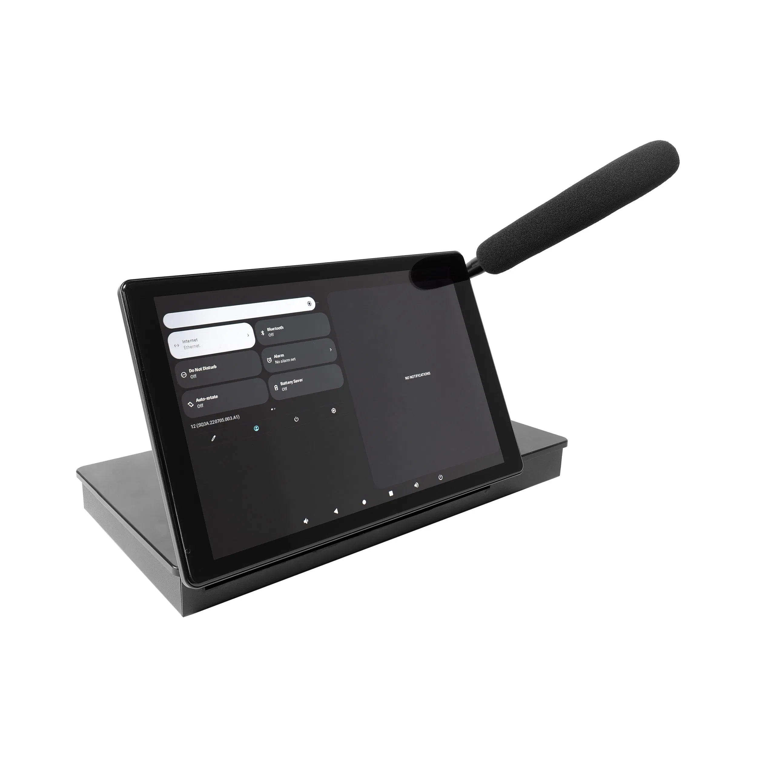 Dante Network Multi-Zone Paging Microphone with Built-in DSP and 10 Inch Touch Screen