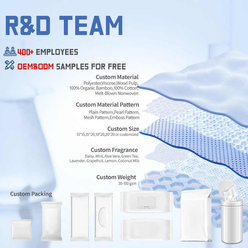 OEM Custom Large Size Multi Use Adult and Baby Dry Wipes Portable Disposable Cotton Facial Tissue