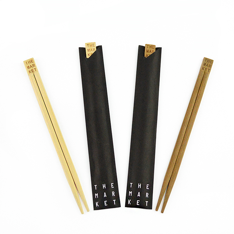Natural Biodegradable Recyclable Wood Disposable Chopsticks with Personalized Packing
