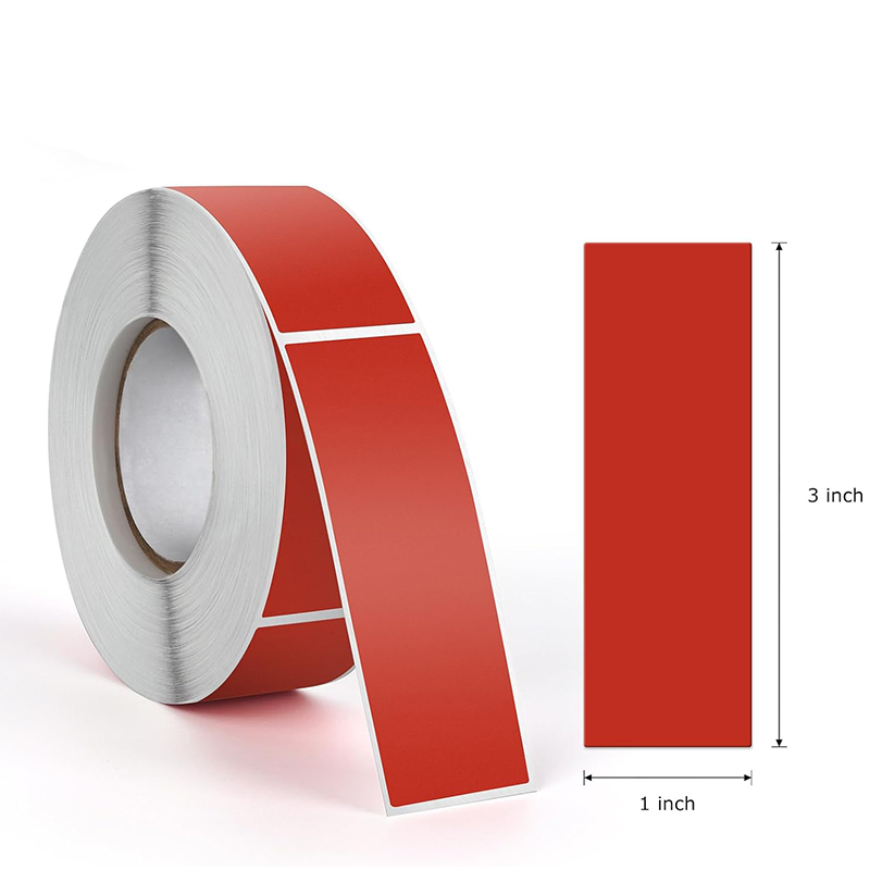 Colorful Self-Adhesive Heat-Sensitive Paper Labels Red Yellow Blue Green Purple Thermal Label