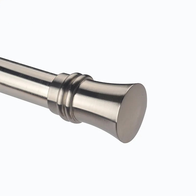 Curtain Rod Pole Set and Finials Electroplated Metal Iron Curtain Rod Finials