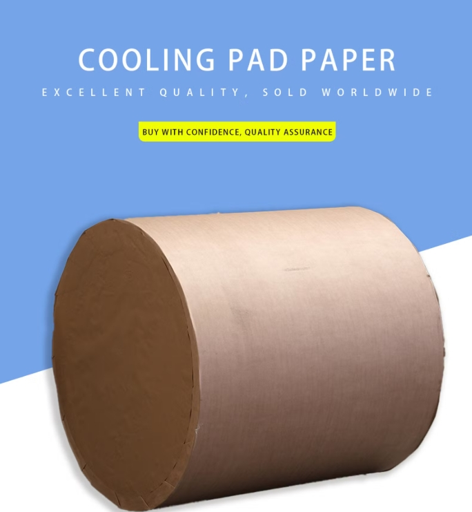 Flame Retardant Paper Is Used to Make Brown Cooling Pad Materials Flame Retardant Wet Curtain Base Paper
