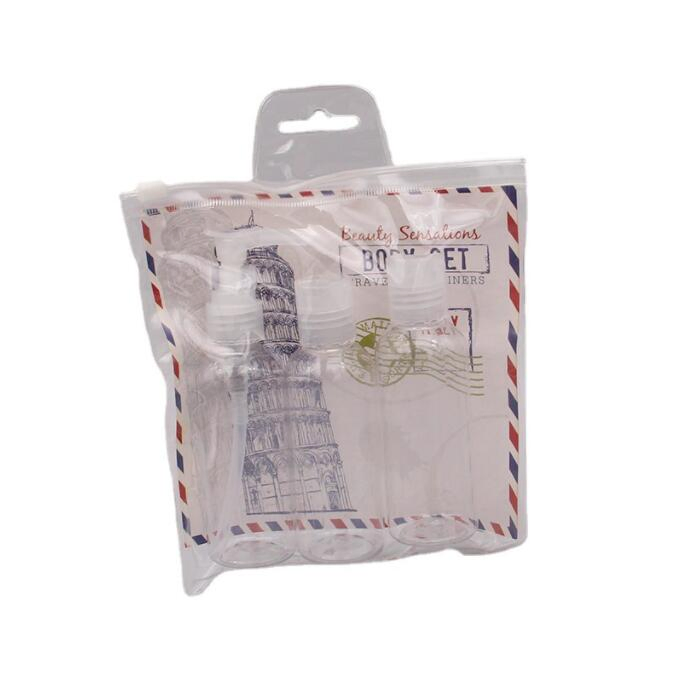 Beauty Travel Container Pet Bottle Set for Cosmetics