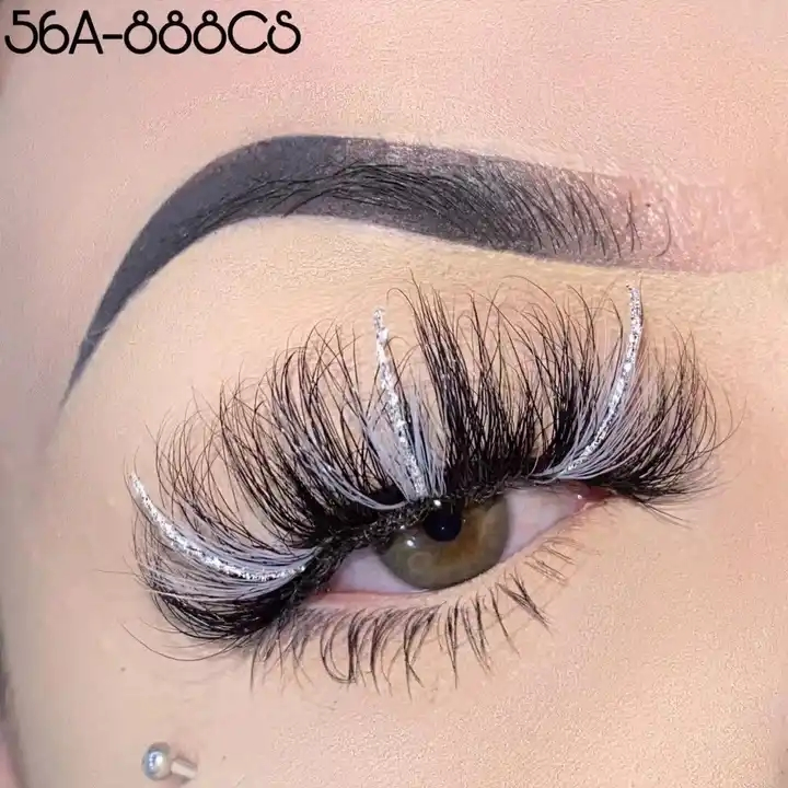 Best Selling Strips Pink Yellow Blue 3D Mink Colorful Eyelashes