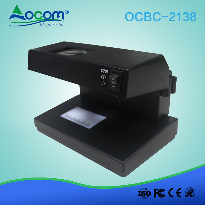 New Model Ocbc-2138 UV Lamp Tester Counterfeit Money Detector Machine