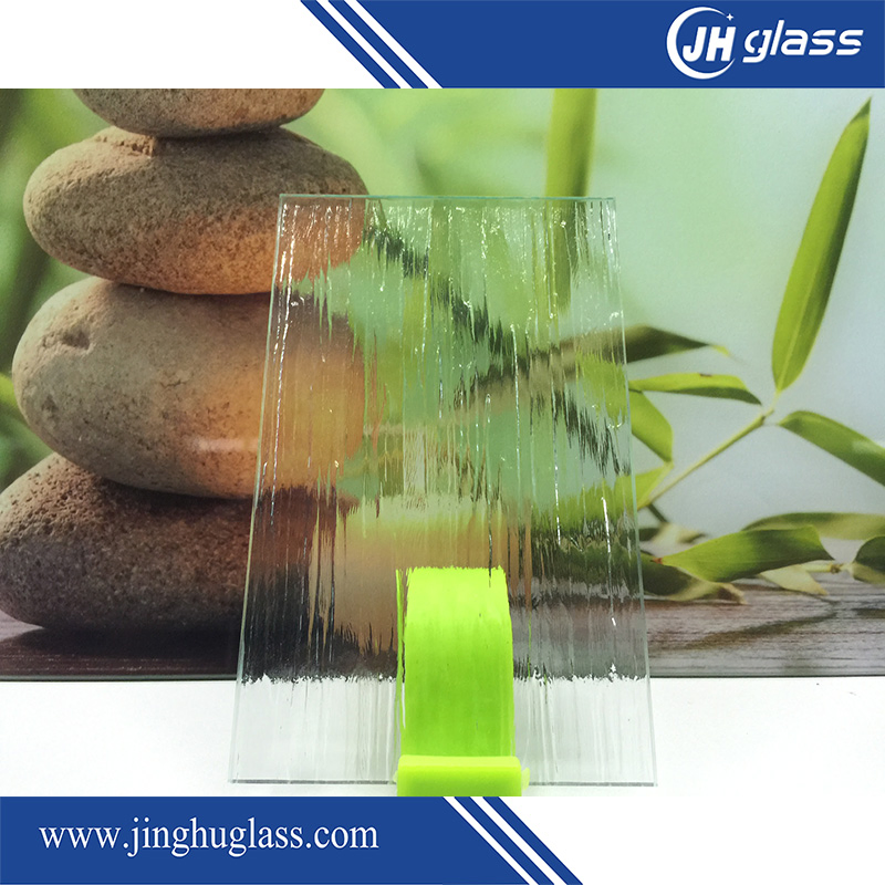 Jinghu 3mm 4mm 5mm Decorative Clear Tempered Patterned Glass for Door Window