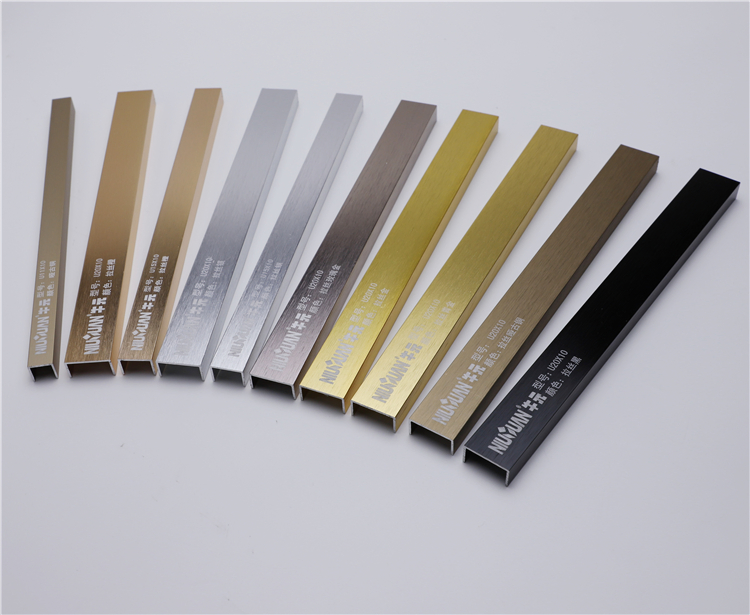 Factory Customized Ceramic Metal Different Shapes Aluminum Profile Wall Corner Edge Tile Trim