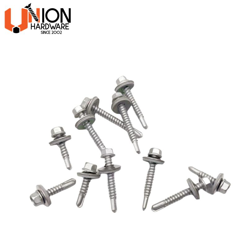 Hex Washer Full Thread Chrome Bi-Metal Self-Drilling Screws
